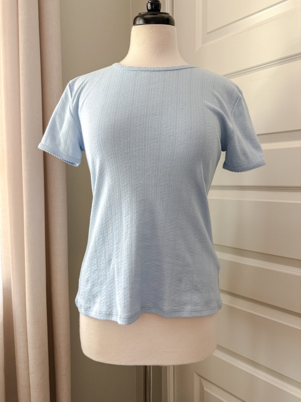 Goldie Lewinter Pointelle Tee : Medium